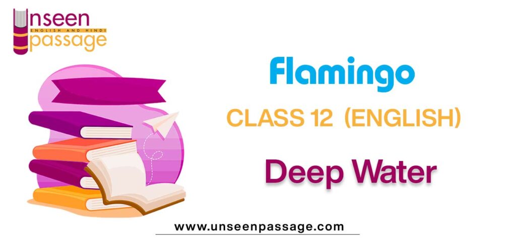 Important Questions for Class 12 English flamingo deep water