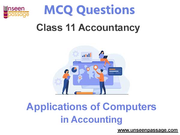 Applications of Computers in Accounting MCQ Class 11 Accountancy