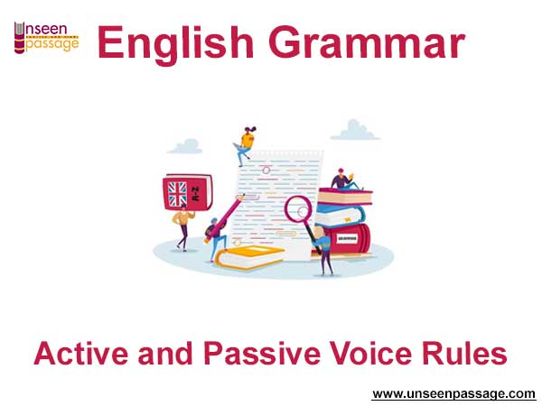 Active and Passive Voice Rules English Grammar