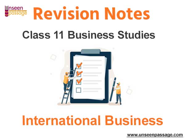 International Business Notes for Class 11 Business Studies