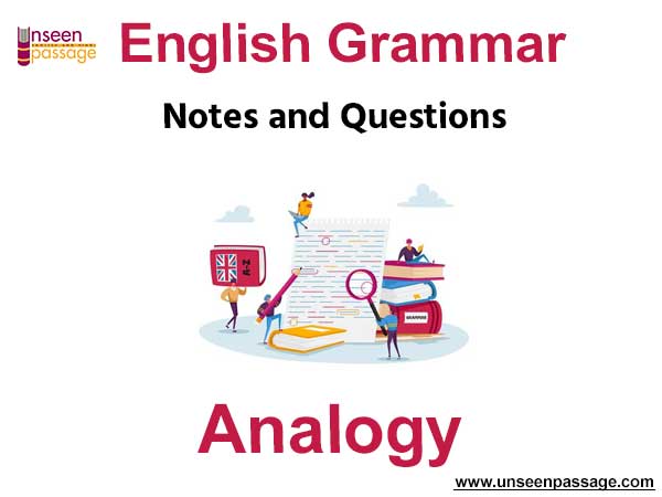 English Grammar Analogy Notes and Questions