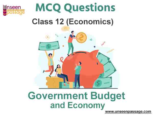 Government Budget and Economy MCQ Class 12 Economics
