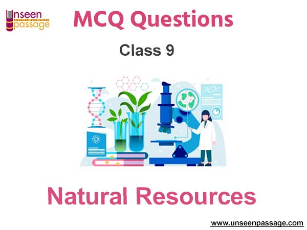 Natural Resources MCQ Class 9 Science