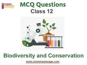 MCQ On Biodiversity And Conservation Class 12 Free PDF