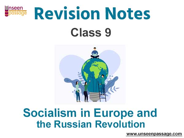 Socialism in Europe and the Russian Revolution Class 9 Social Science Notes