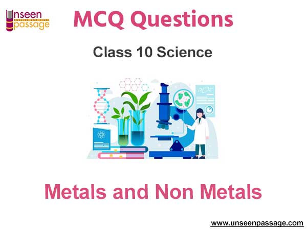 Metals and Non Metals MCQ Class 10 Science
