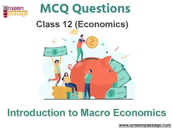Introduction to Macro Economics MCQ Class 12 Economics