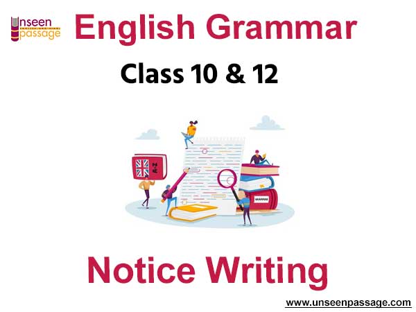 Notice Writing for Class 10 and 12