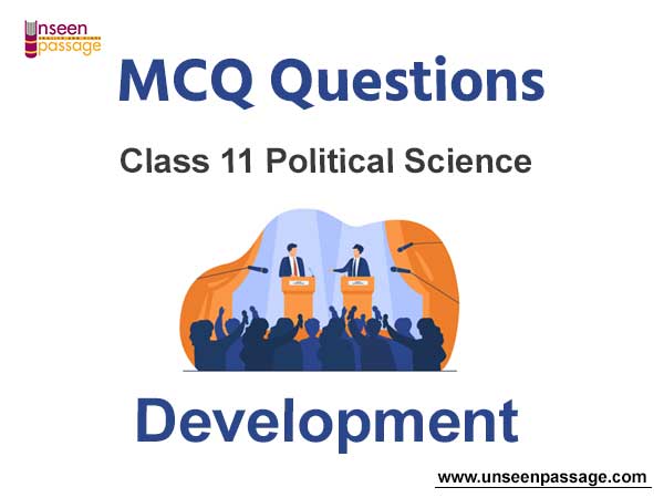Development MCQ Questions Class 11 Political Science