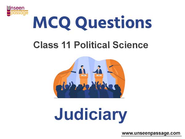 Judiciary MCQ Class 11 Political Science