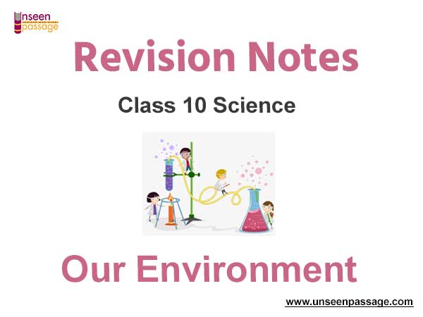 Our Environment Notes for Class 10 Science