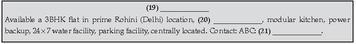 Class 12 English Sample Paper Term 1 Set B