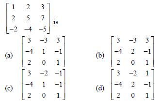 Matrices MCQ Questions Class 12 Mathematics